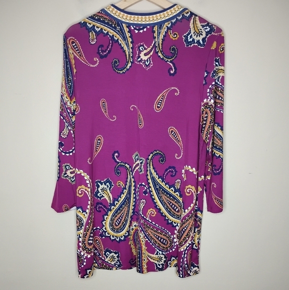 NWT Soft Surroundings Zennia Tunic Top Size L Comfort Stretch Fall Casual - Picture 4 of 7